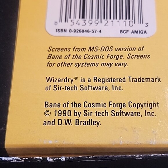 Wizardry Bane of the Cosmic Forge For Amiga Video Game Computer System - Picture 13 of 13